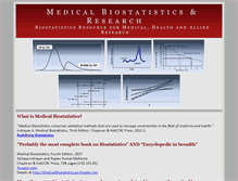 Tablet Screenshot of medicalbiostatistics.com